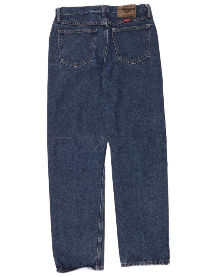 Wrangler Mens Straight Jeans W29 L32 Blue Cotton