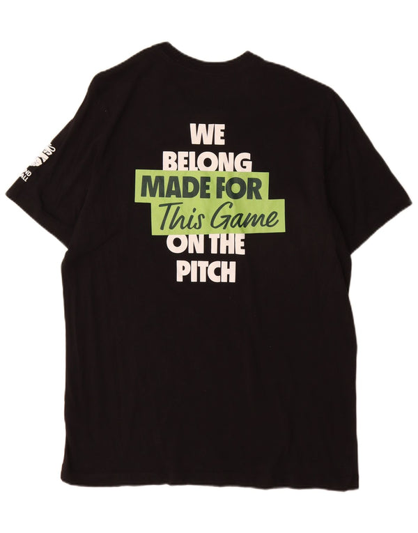 Nike T-shirt graphique pour homme en coton noir Taille L