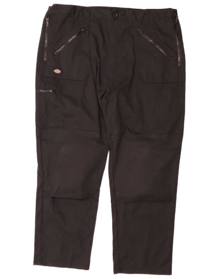 Dickies férfi egyenes teherhordó nadrág W44 L29 fekete poliészter