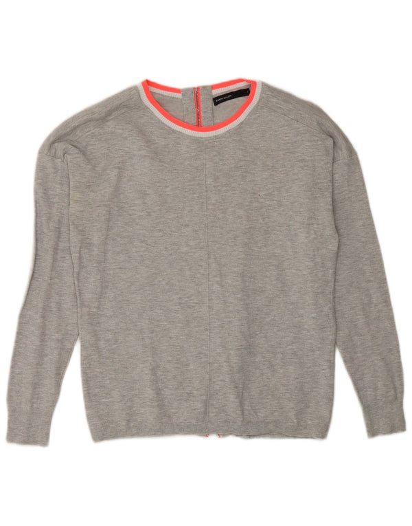 Karen Millen Maglione da donna con scollo a barca US 1 XS in viscosa grigia
