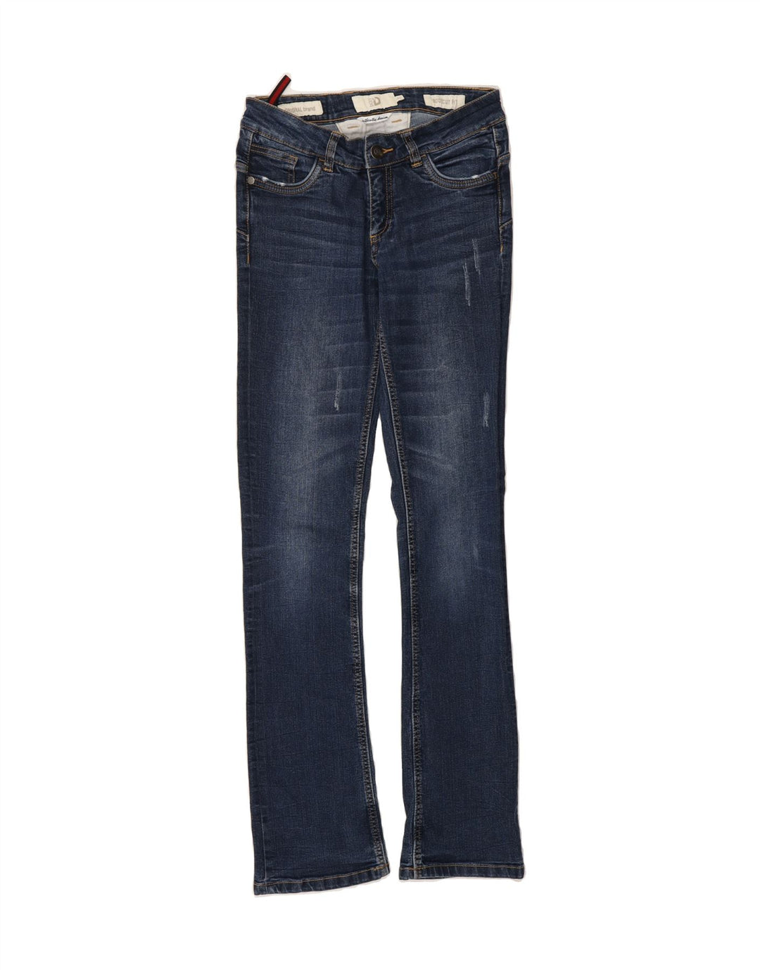 DACK'S Womens Bootcut Jeans IT 40 Small W28 L31 Navy Blue Cotton Vintage Dack's and Second-Hand Dack's from Messina Hembry 