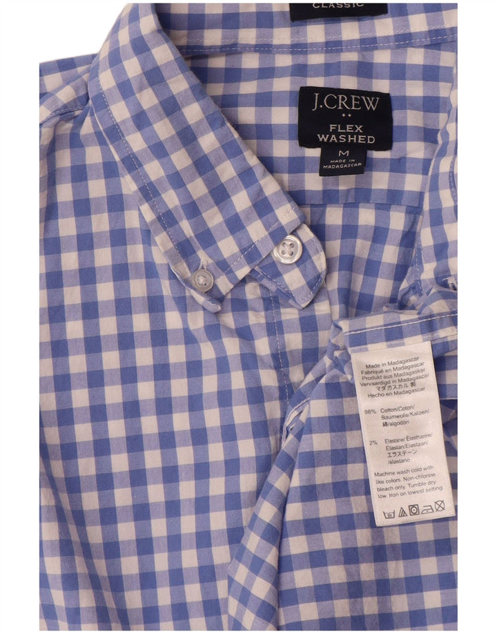 J. CREW Mens Classic Fit Shirt Medium Blue Gingham Cotton