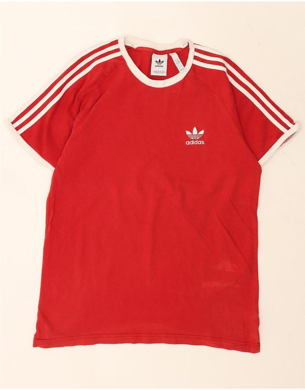 Adidas T-Shirt Homme Haut Large Rouge Coton