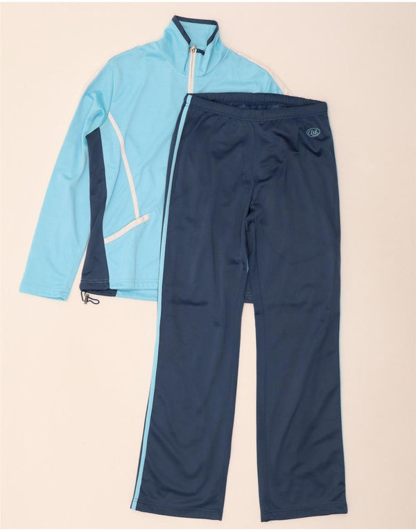 F.LLI Campagnolo Damen-Trainingsanzug, vollständig, Größe 48, XL, blaues Farbblock-Polyester