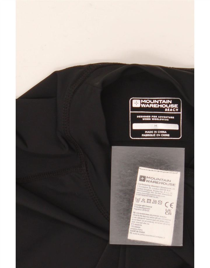 MOUNTAIN WAREHOUSE Mens T-Shirt Top Medium Black Polyamide