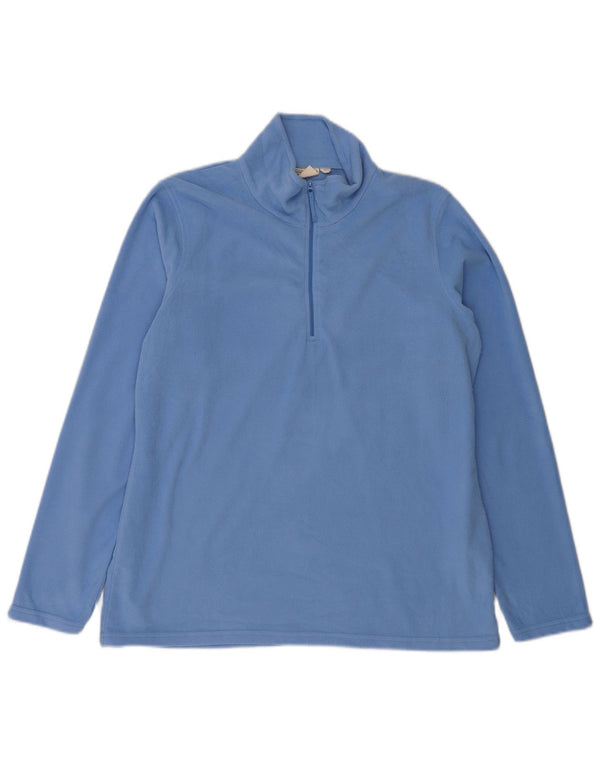 Mountain Warehouse Dame lynlås-hals Fleece Jumper UK 16 Large Blue Polyester