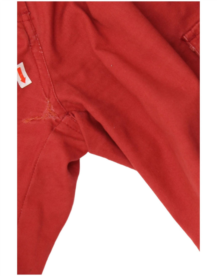 PYRAMID Womens Cargo Shorts IT 44 Medium W28 Red Cotton