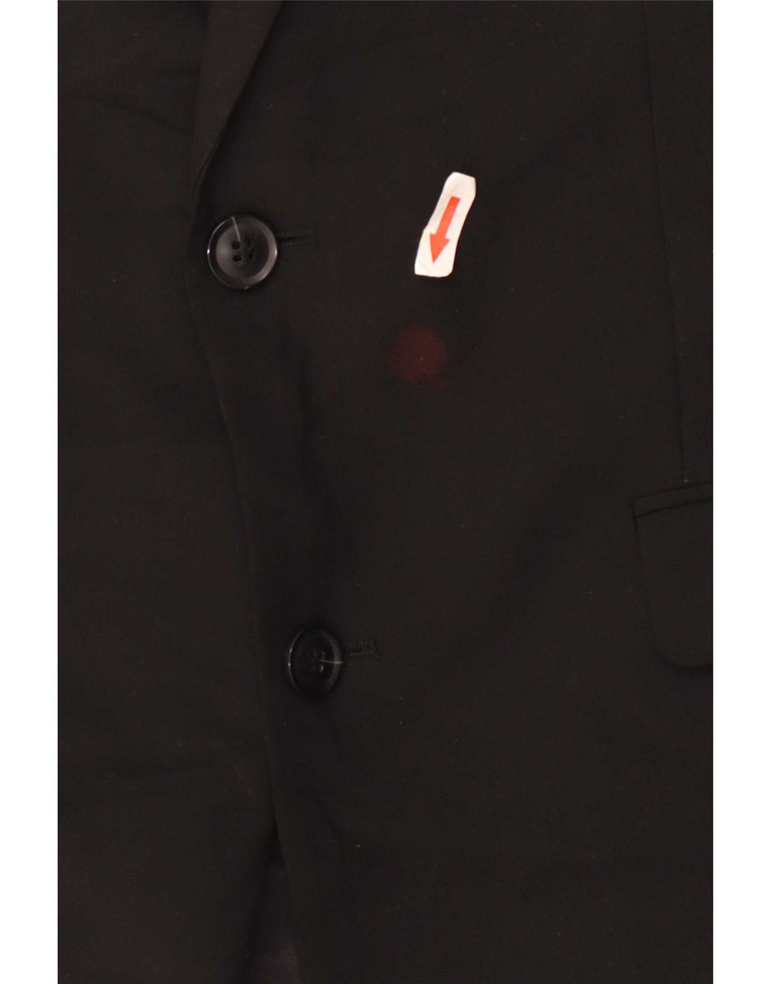 Giacca blazer da uomo a 2 bottoni John Lewis UK 40 grande poliestere nero
