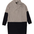 PHASE EIGHT Womens Oversized Cardigan Sweater UK 8 Small Grey Colourblock Vintage Phase Eight and Second-Hand Phase Eight from Messina Hembry 