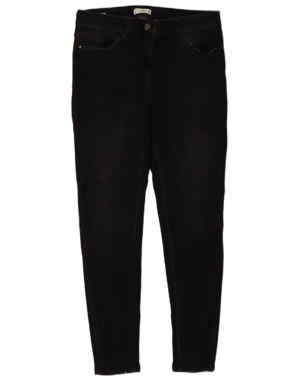 Oltre Jeans skinny da donna UK 10 Small W30 L28 Cotone nero