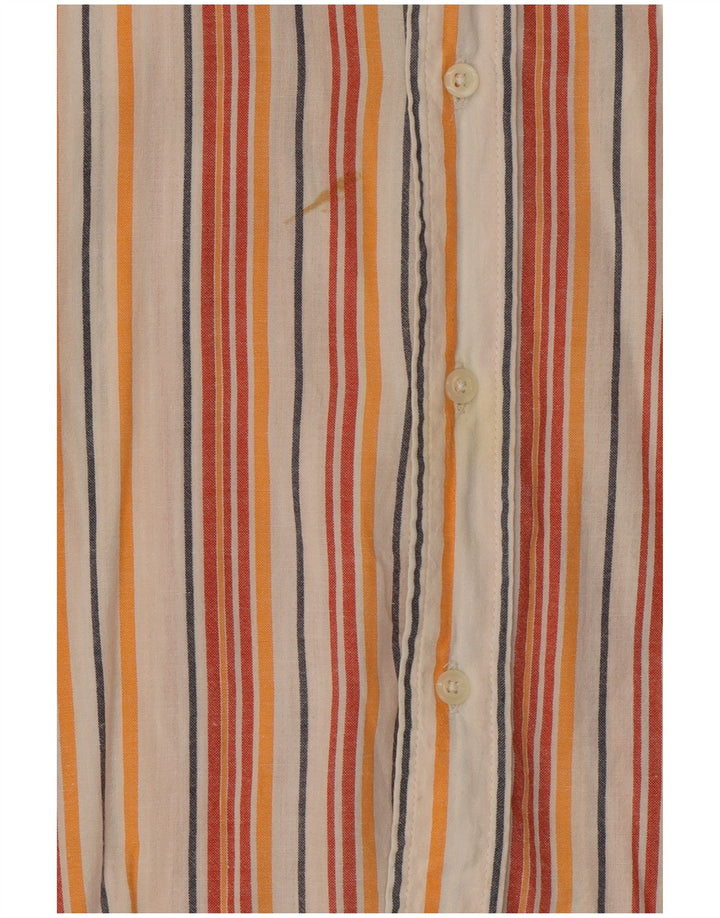 Kappa Mens Shirt Large Multicoloured Striped Cotton