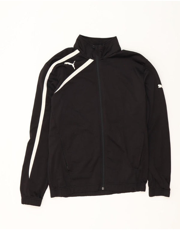 Puma Mens Tracksuit Top Jacket Medium Black Colourblock Polyester