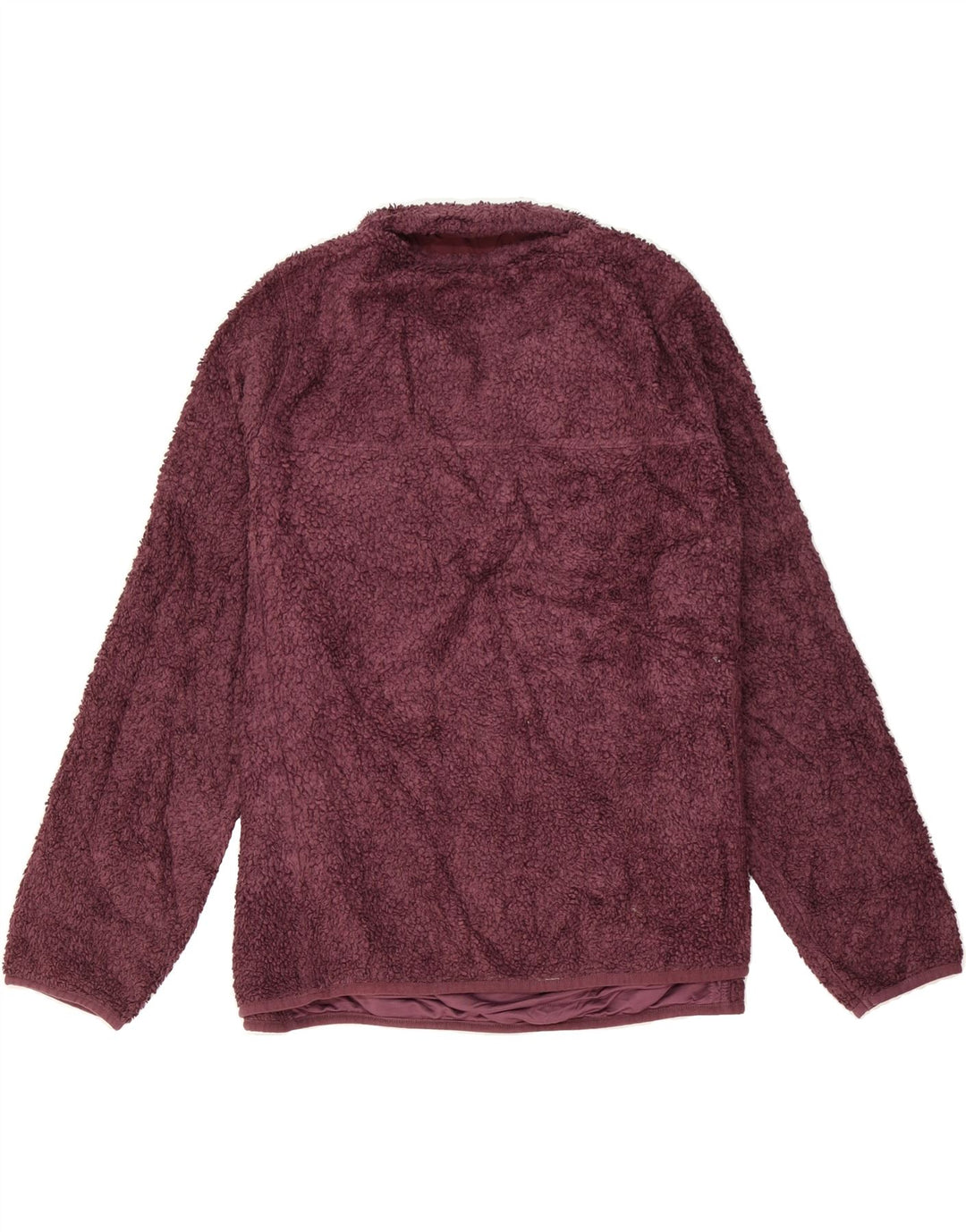 EDDIE BAUER Womens Button Neck Fleece Jumper UK 20 2XL Purple Polyester Vintage Eddie Bauer and Second-Hand Eddie Bauer from Messina Hembry 