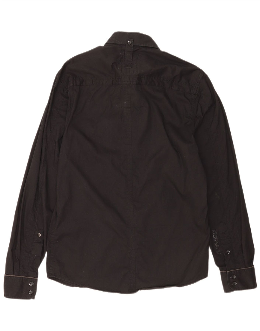 Jack & Jones Mens Shirt Medium Black Cotton