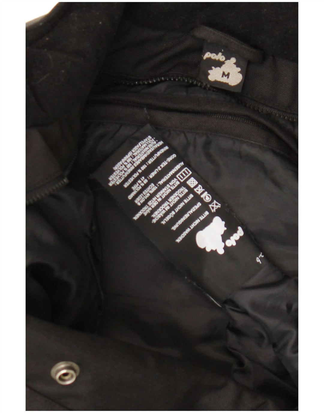 POLO Mens Gore-Tex Racer Jacket UK 38 Medium Black Colourblock Nylon