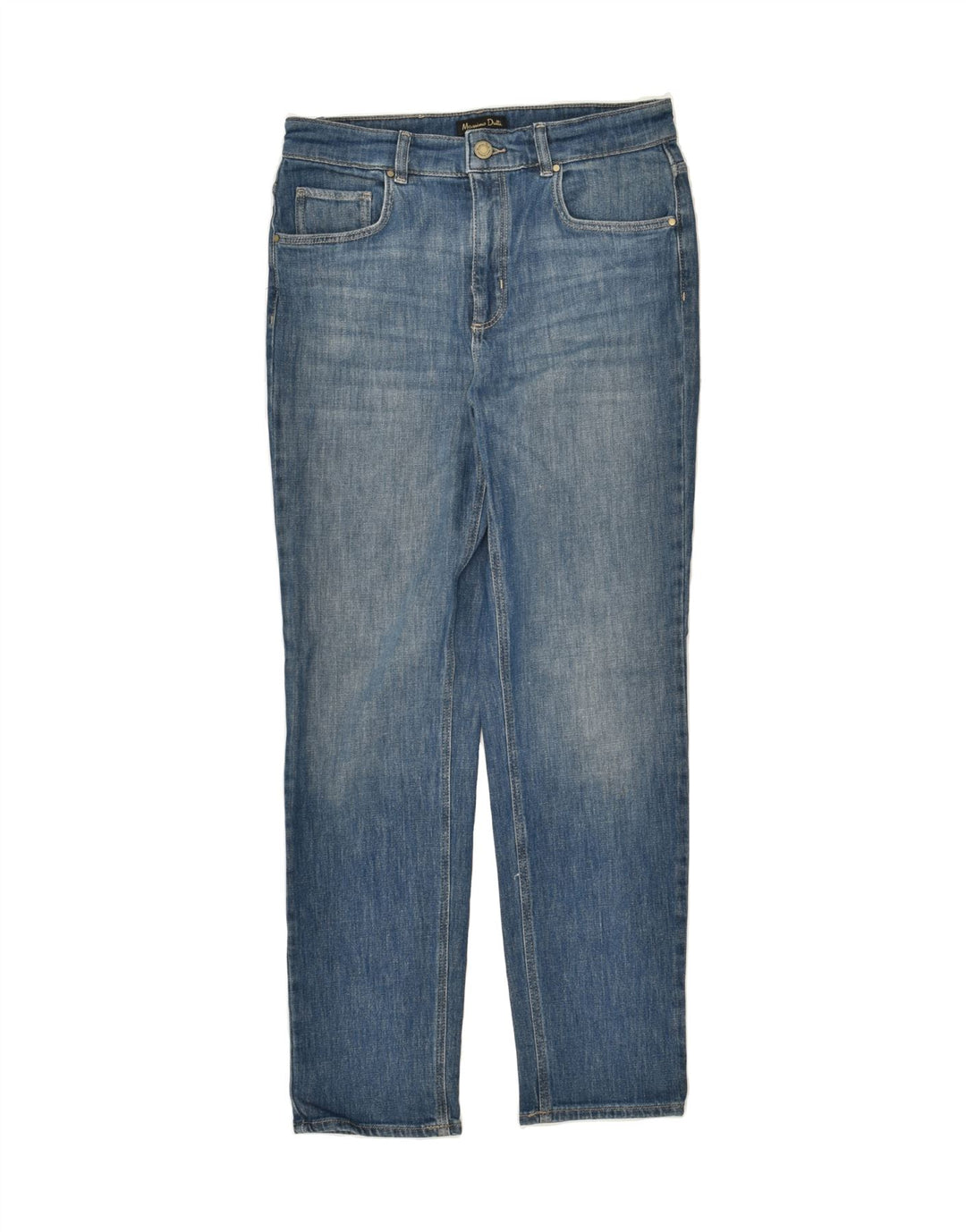MASSIMO DUTTI Womens Straight Jeans EU 38 Small W28 L29 Blue Cotton Vintage Massimo Dutti and Second-Hand Massimo Dutti from Messina Hembry 
