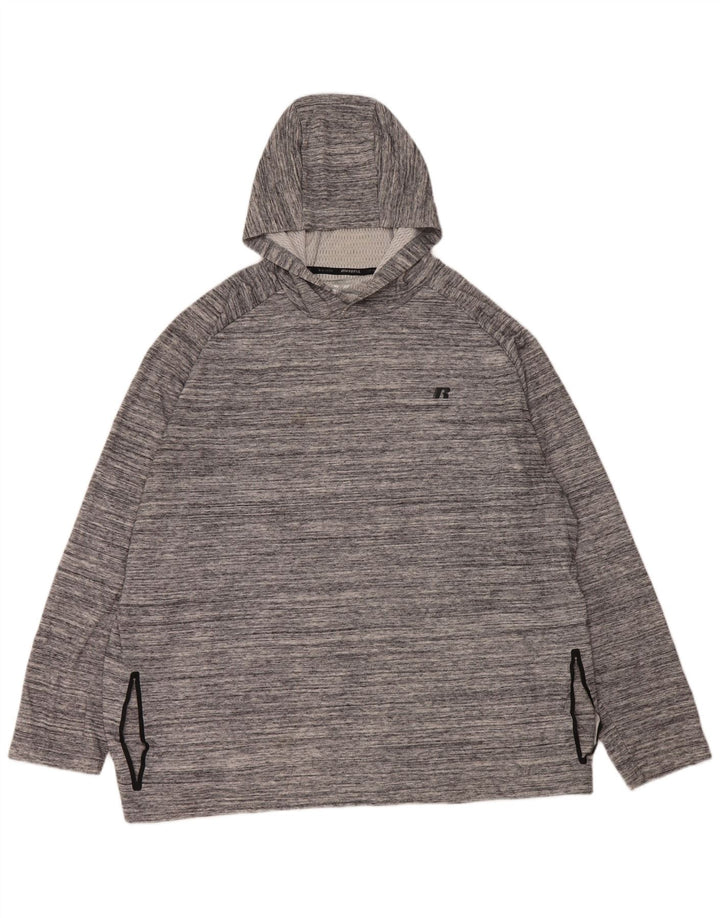 Russell Athletic Herre hættetrøje 3XL Grå Flecked Polyester