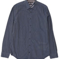 Tommy Hilfiger Camisa Vaquera Regular De Corte New York Para Hombre Vichy Azul Medio