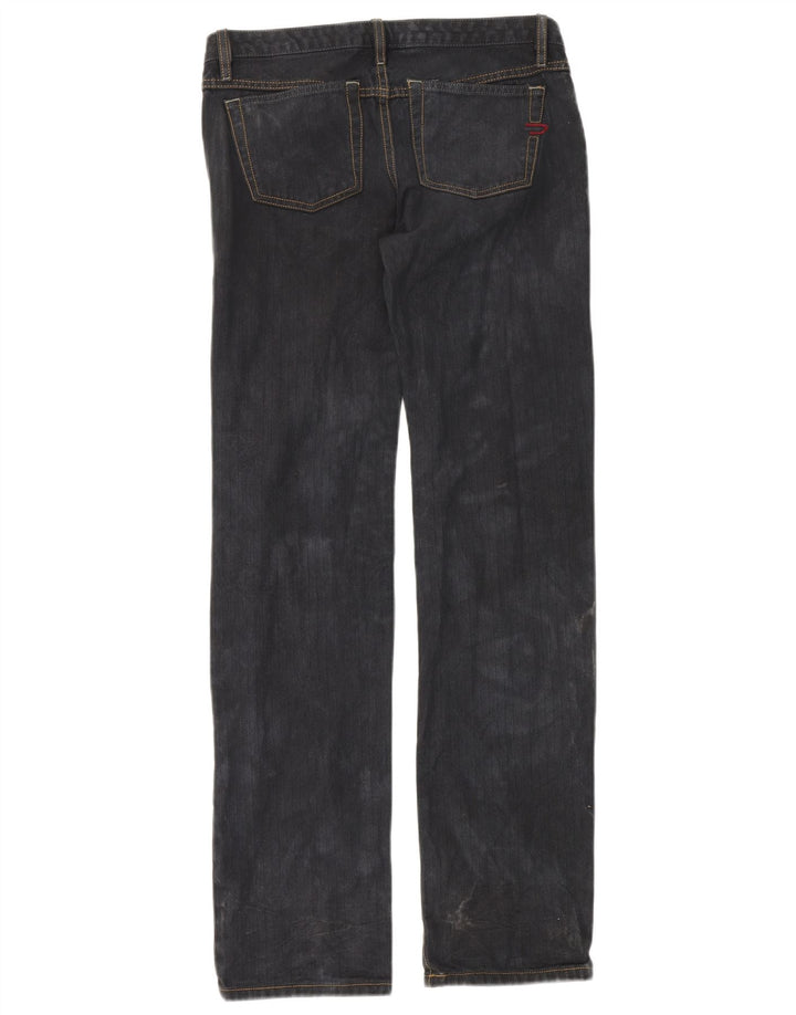 DIESEL Womens Straight Jeans W27 L34 Navy Blue Cotton