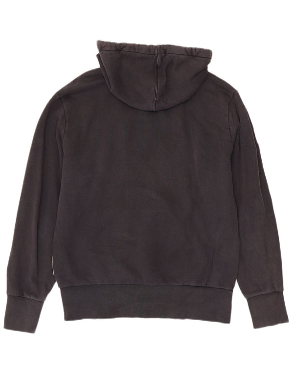 Champion Mens Graphic Hoodie Jumper Large Navy Blue Cotton