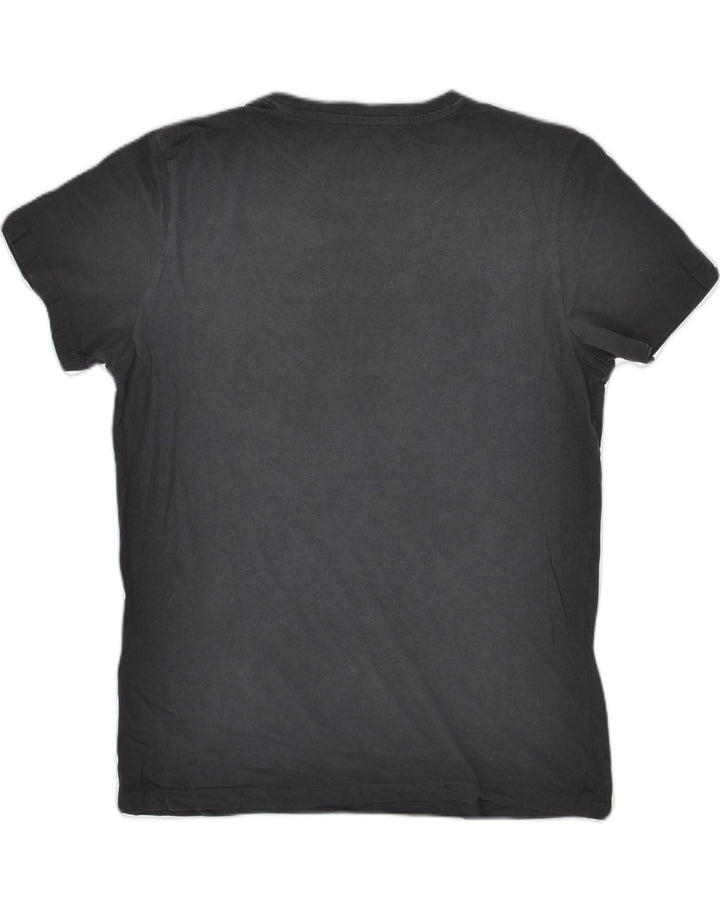 JACK & JONES Mens Graphic T-Shirt Top Medium Black Cotton | Vintage Jack & Jones | Thrift | Second-Hand Jack & Jones | Used Clothing | Messina Hembry 