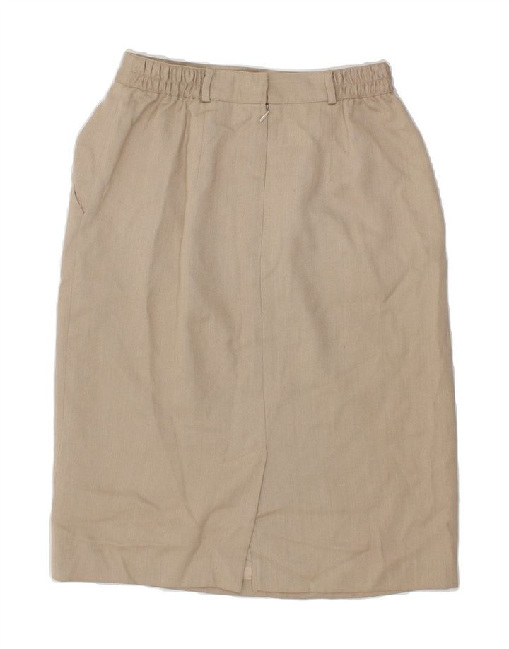 FAY Womens Pencil Skirt UK 12 Medium W28  Beige Polyester Vintage Fay and Second-Hand Fay from Messina Hembry 