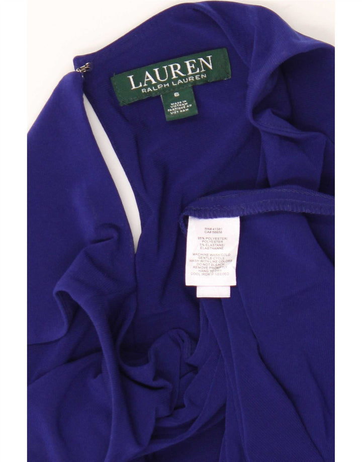 Ärmelloses Zeltkleid für Damen von Ralph Lauren, US 6, Mittelblau, Polyester