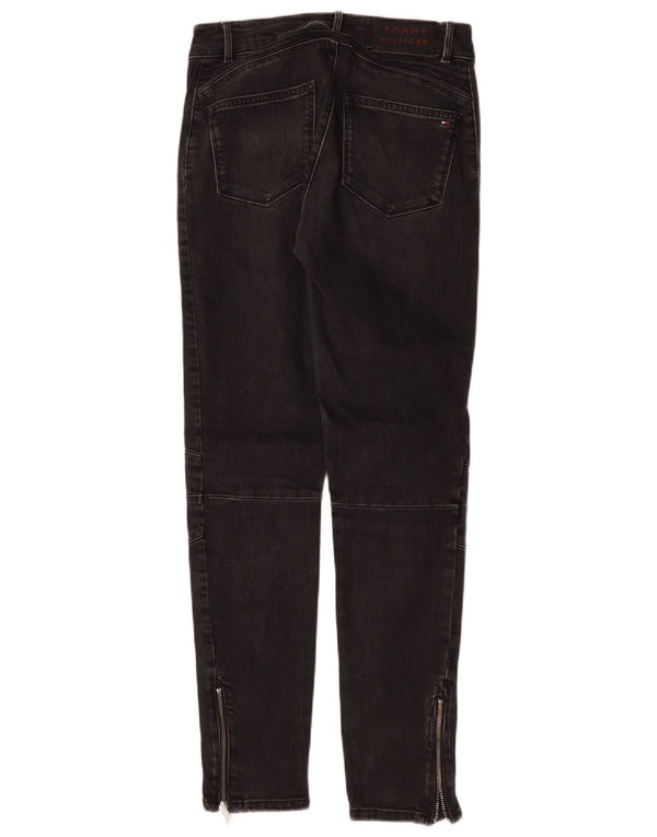 Tommy Hilfiger Donna Venice Cargo Skinny Jeans W28 L28 Biker in cotone grigio