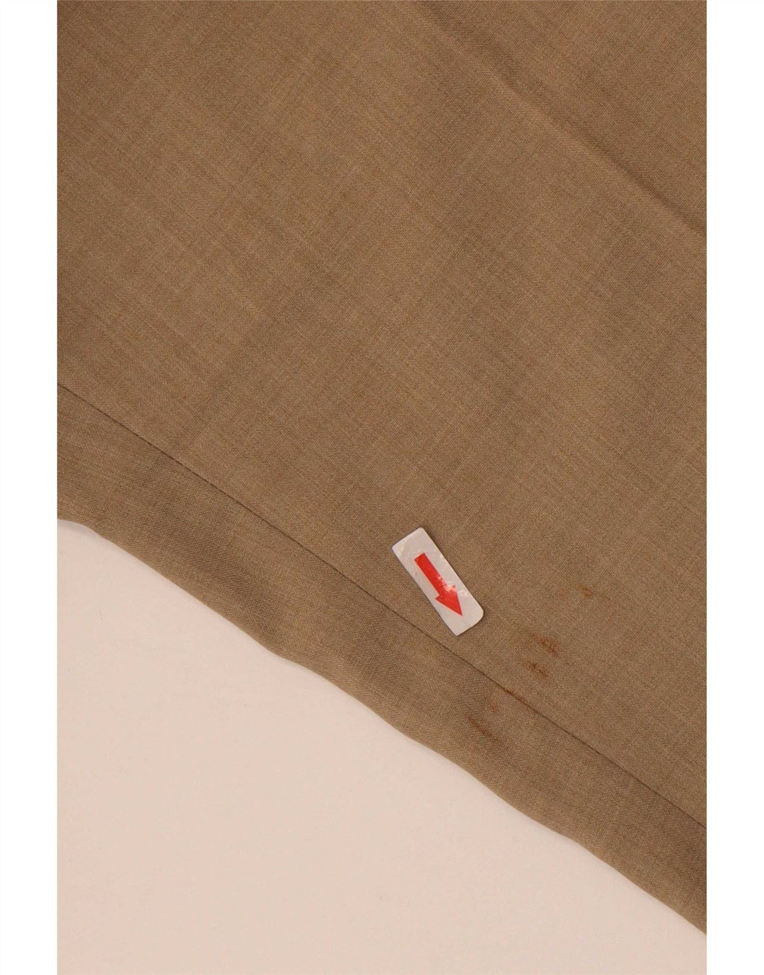 Farah Mens Straight Suit Trousers W36 L29 Beige Polyester