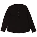 Marks & Spencer Womens Top Long Sleeve UK 22 3XL Black Cotton