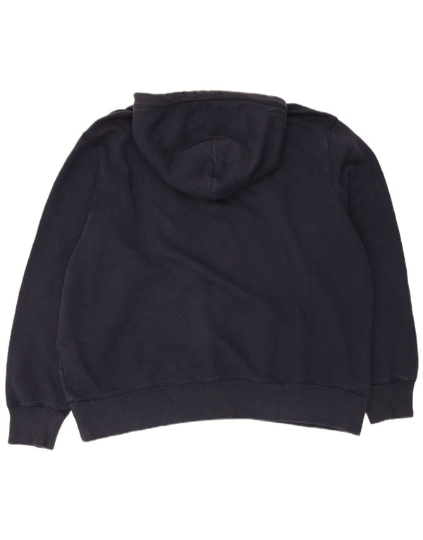 Nike Mens Hoodie Jumper 2XL Navy Blue Cotton