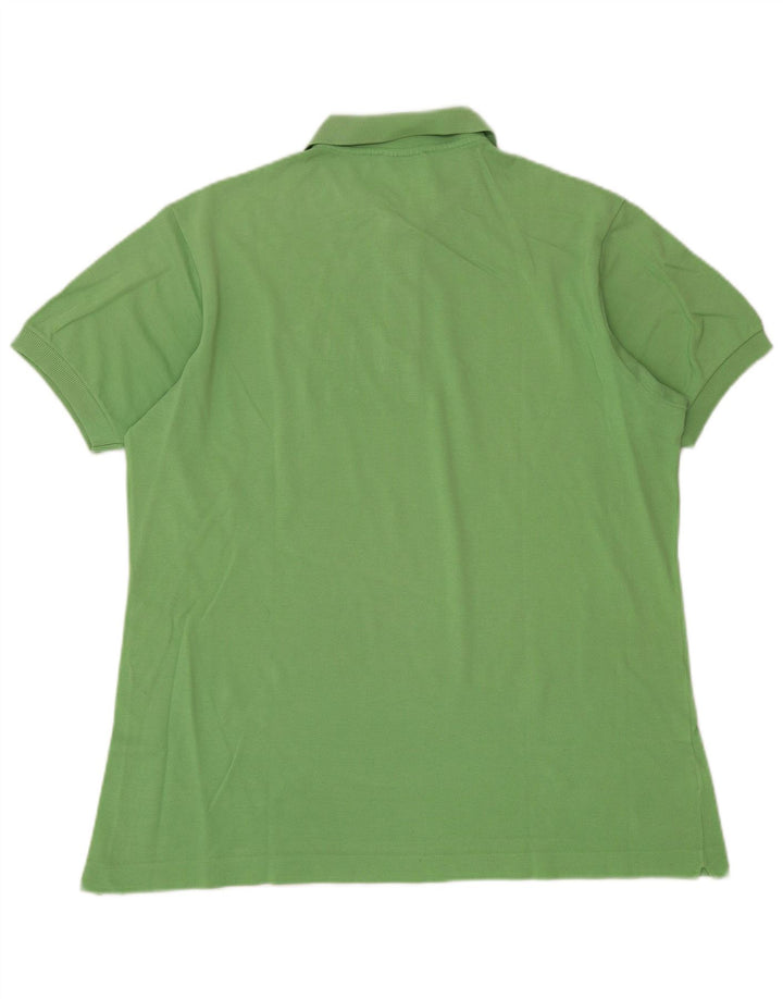 Lacoste Mens Polo Shirt Size 6 Large Green Cotton Classic