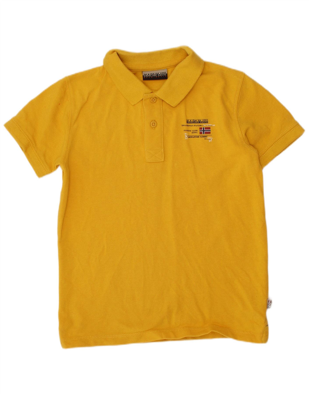 NAPAPIJRI Boys Polo Shirt 5-6 Years Yellow