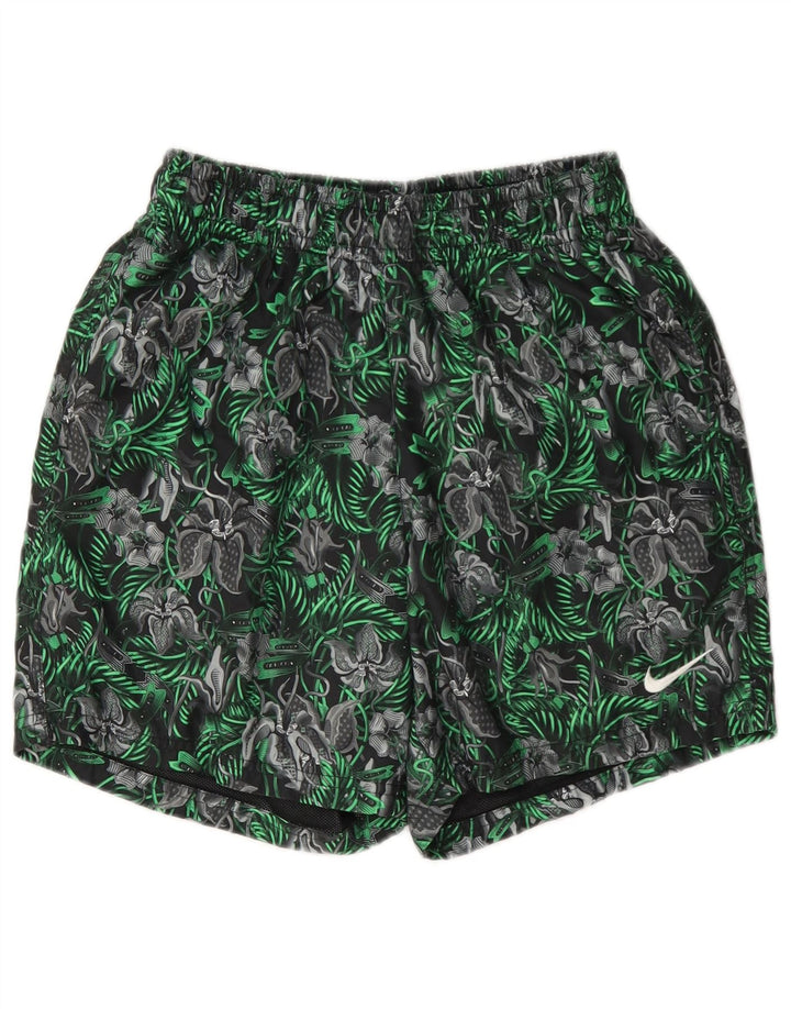 Pantaloncini da bagno Nike da uomo piccoli in poliestere floreale verde