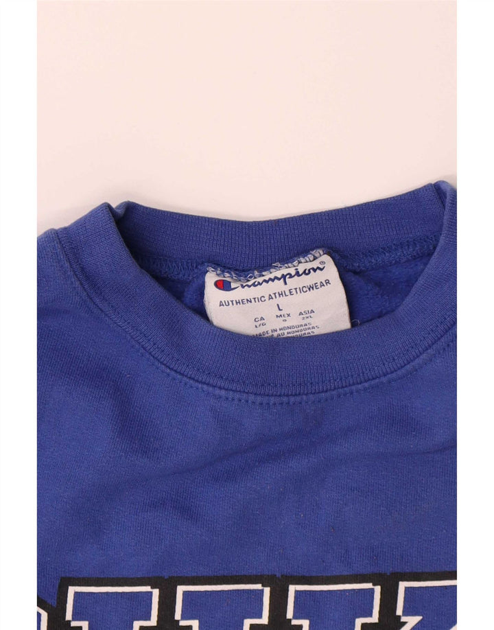 Champion Mens Duke Blue Devils Basketball Graphic Sweatshirt Jumper Large