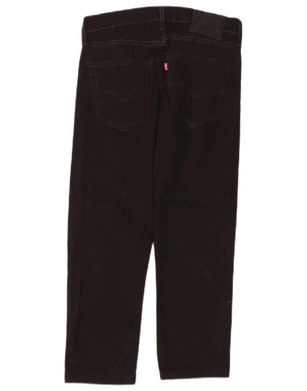 Levi's Mens 514 Cropped Straight Jeans W31 L24 Black Cotton