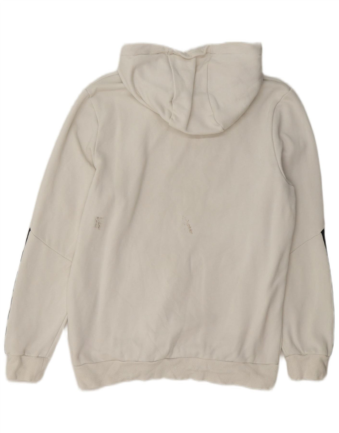 Puma Mens Graphic Hoodie Jumper Medium White Colourblock Cotton