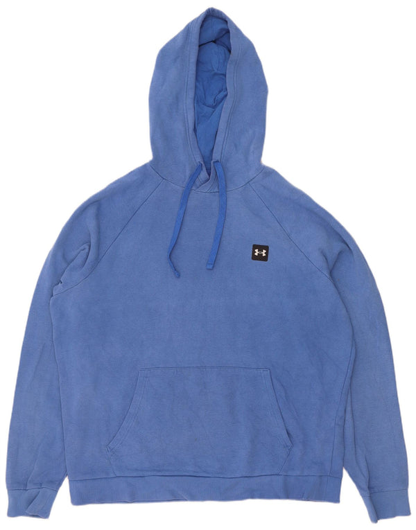 Under Armour Mens Hoodie Jumper Grande Algodão Azul