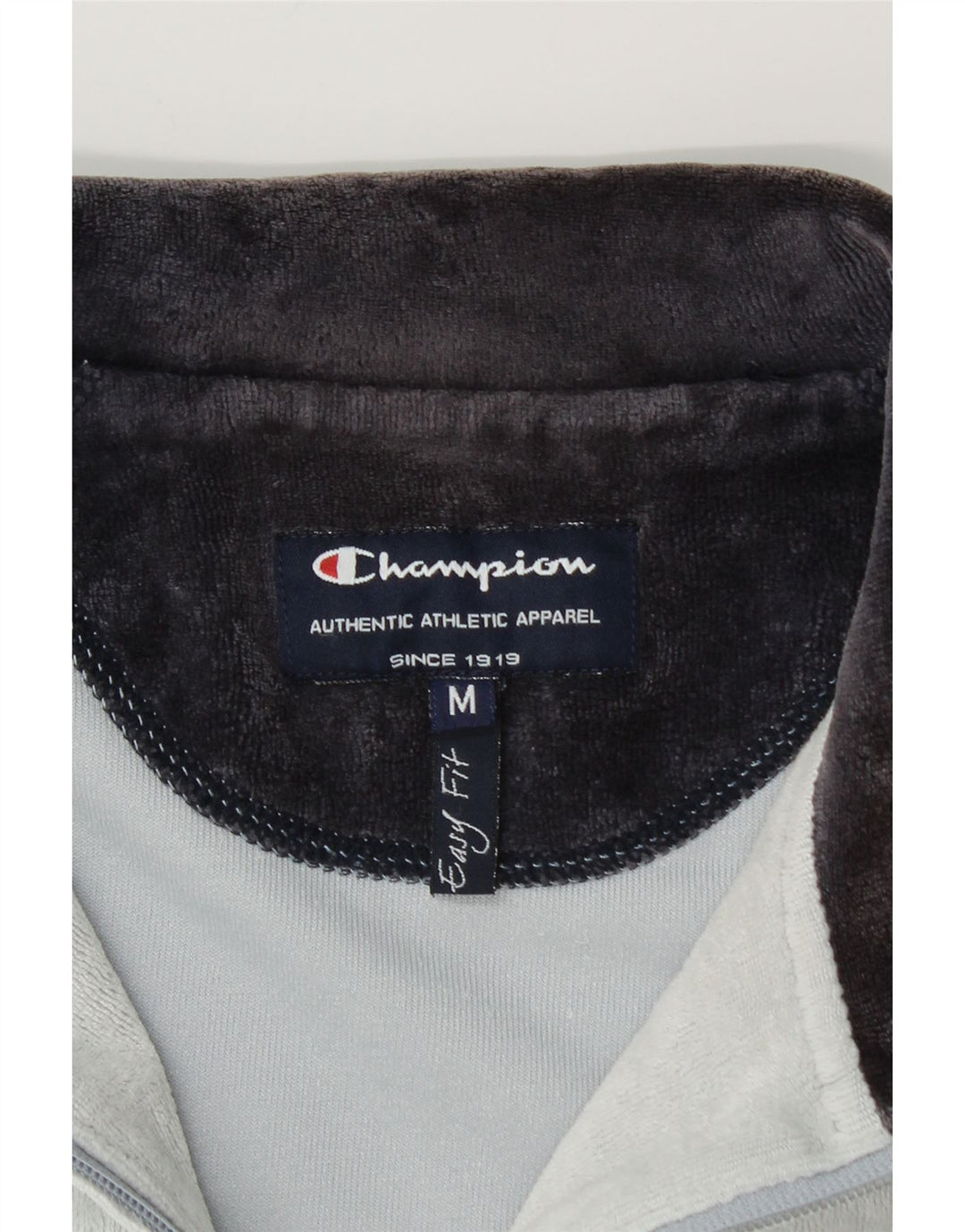 Champion Damen Velours-Trainingsoberteil, Jacke, UK 14, Mittelblau