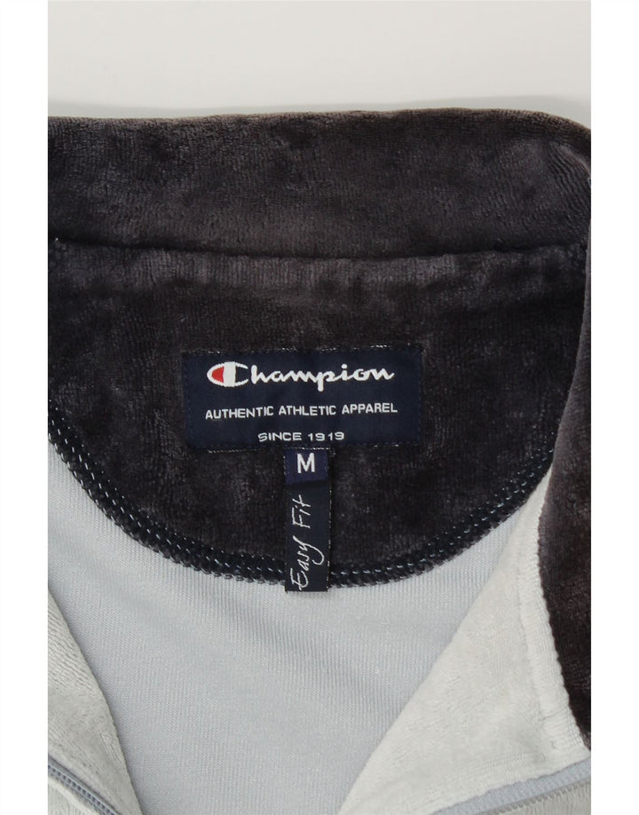 Champion Damen Velours-Trainingsoberteil, Jacke, UK 14, Mittelblau