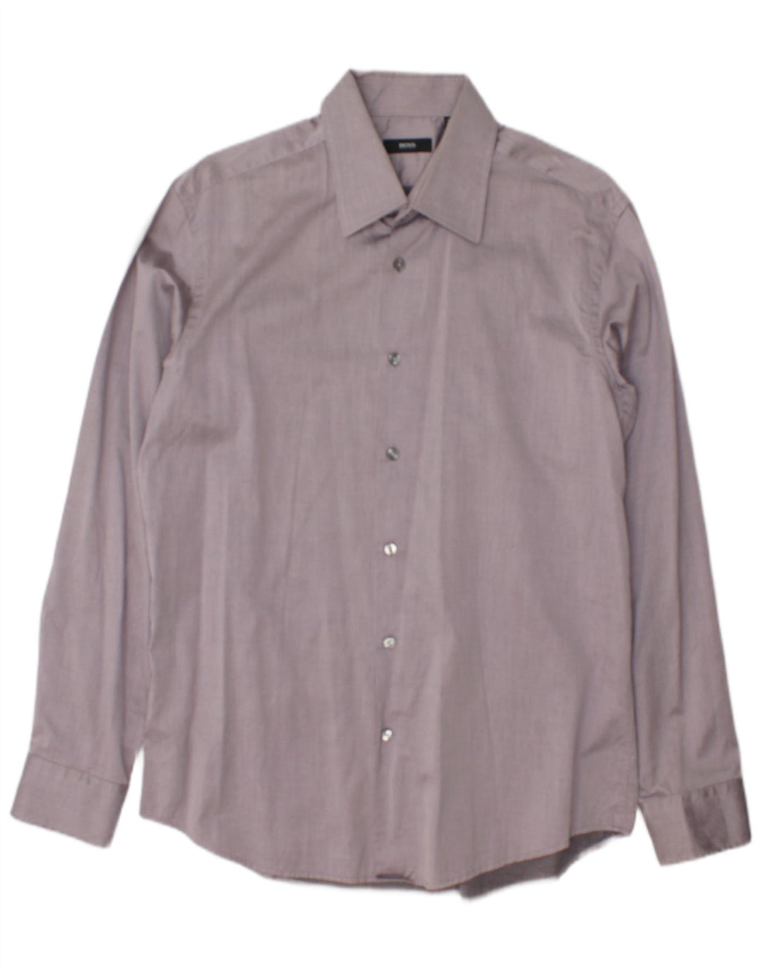 Hugo Boss Mens Shirt Size 16 1/2 42 Large Grey Pinstripe