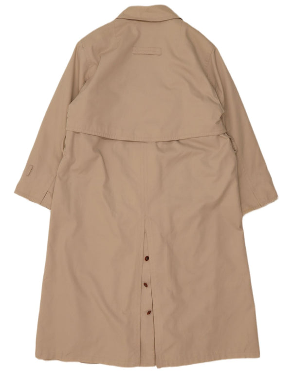 Vintage mujer abrigo Reino Unido 18 XL Beige Acrílico