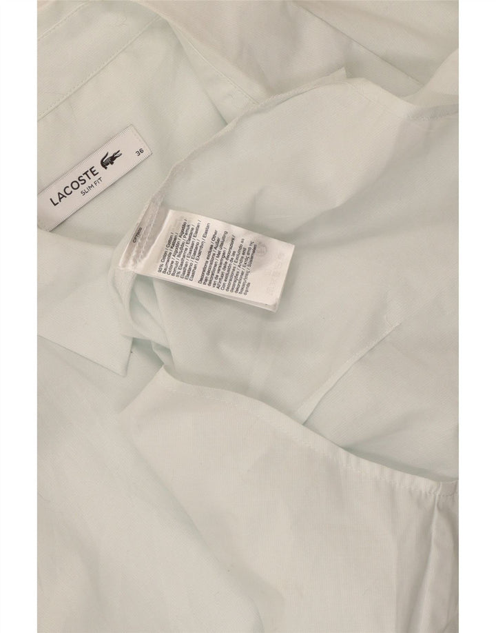 Lacoste Womens Slim Fit Shirt Size 36 Small Green Cotton