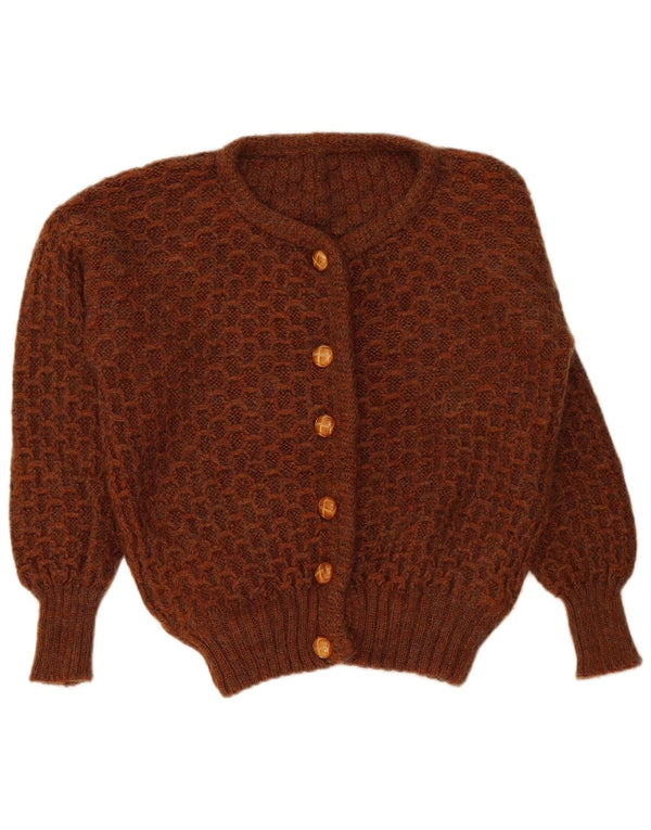 Vintage dame cardigan sweater UK 16 Large Brown