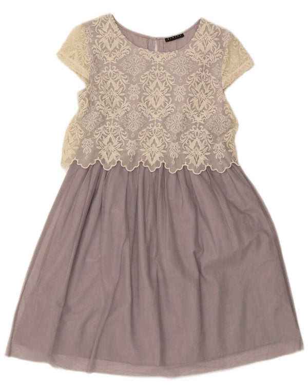 Γυναικείο φόρεμα Sisley A-Line UK 8 Small Purple Floral