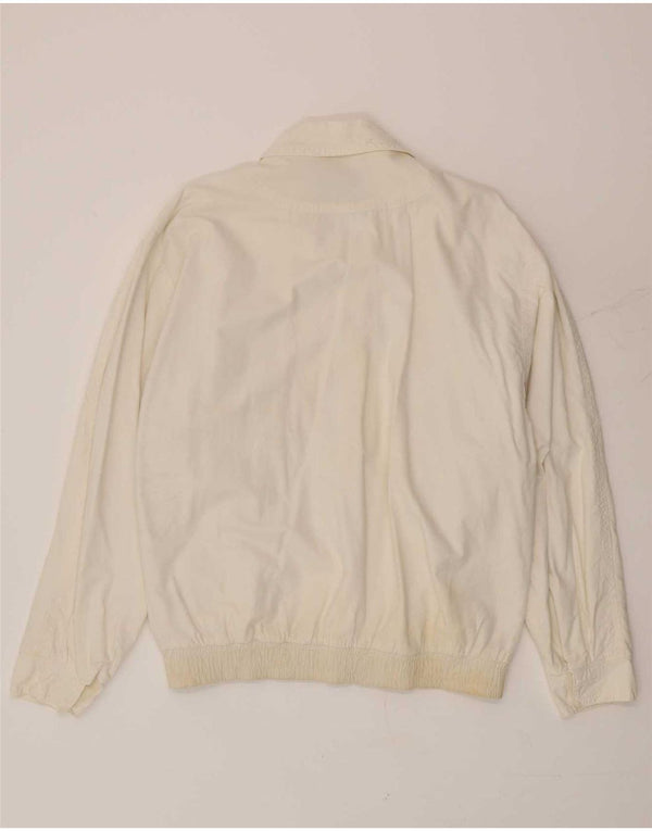 Jaqueta bomber masculina vintage UK 36 pequena branca