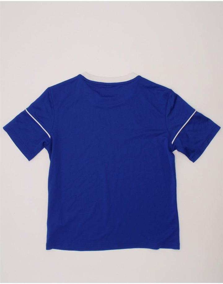 ADIDAS Boys Climalite T-Shirt Top 11-12 Years Medium  Blue Polyester Vintage Adidas and Second-Hand Adidas from Messina Hembry 