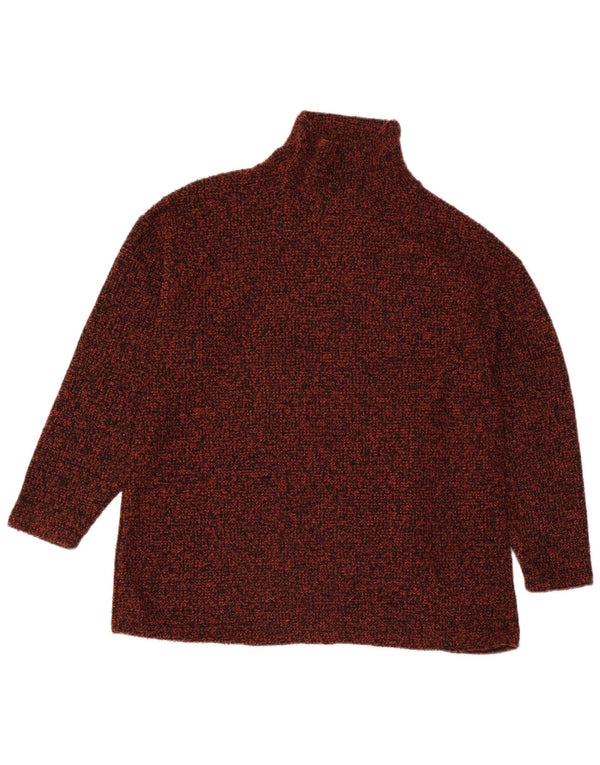 Marks & Spencer Γυναικείο πουλόβερ με λαιμό χελώνα UK 18 XL σε καφέ φλύκταινα
