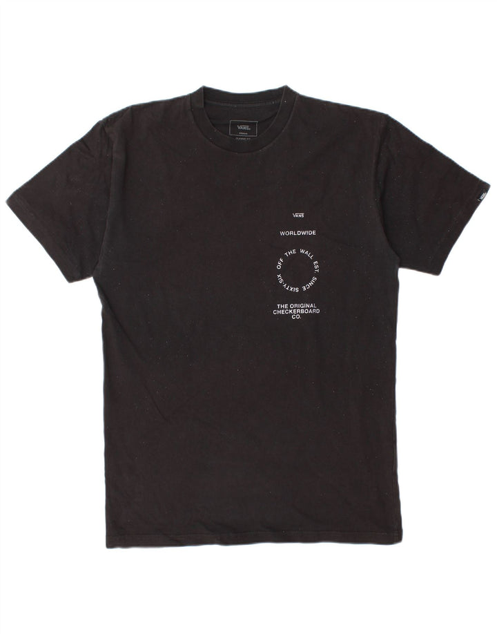 Vans Herre Classic Fit Grafisk T-Shirt Top Medium Sort