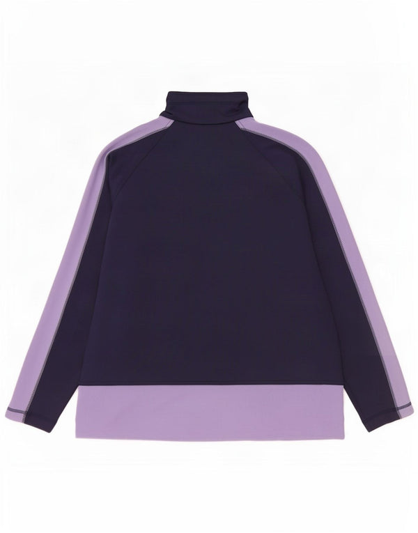 Reebok Uomo Pullover Tuta Top UK 36 Small Blu Navy Colourblock